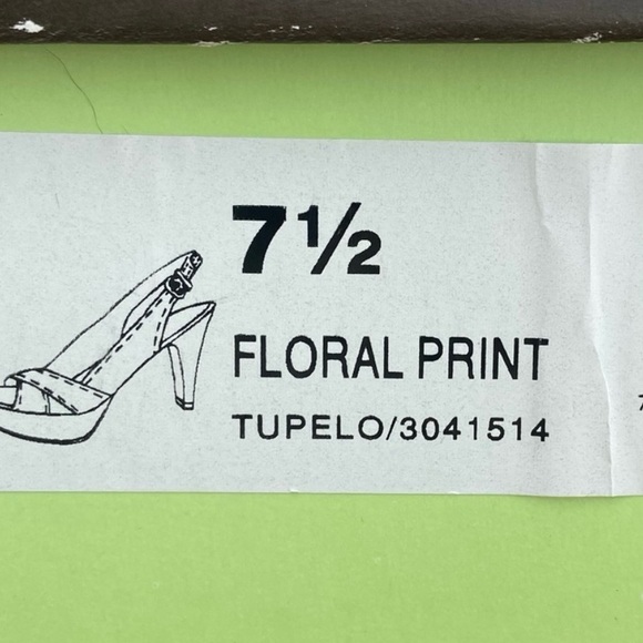 Kelly & Katie Vibrant Pink and Orange Floral Heels - Picture 11 of 11